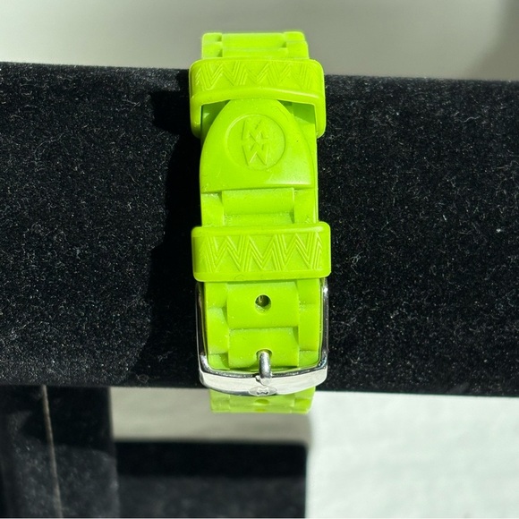 MICHELE Neon Green Tahini Jelly Watch - Picture 6 of 11